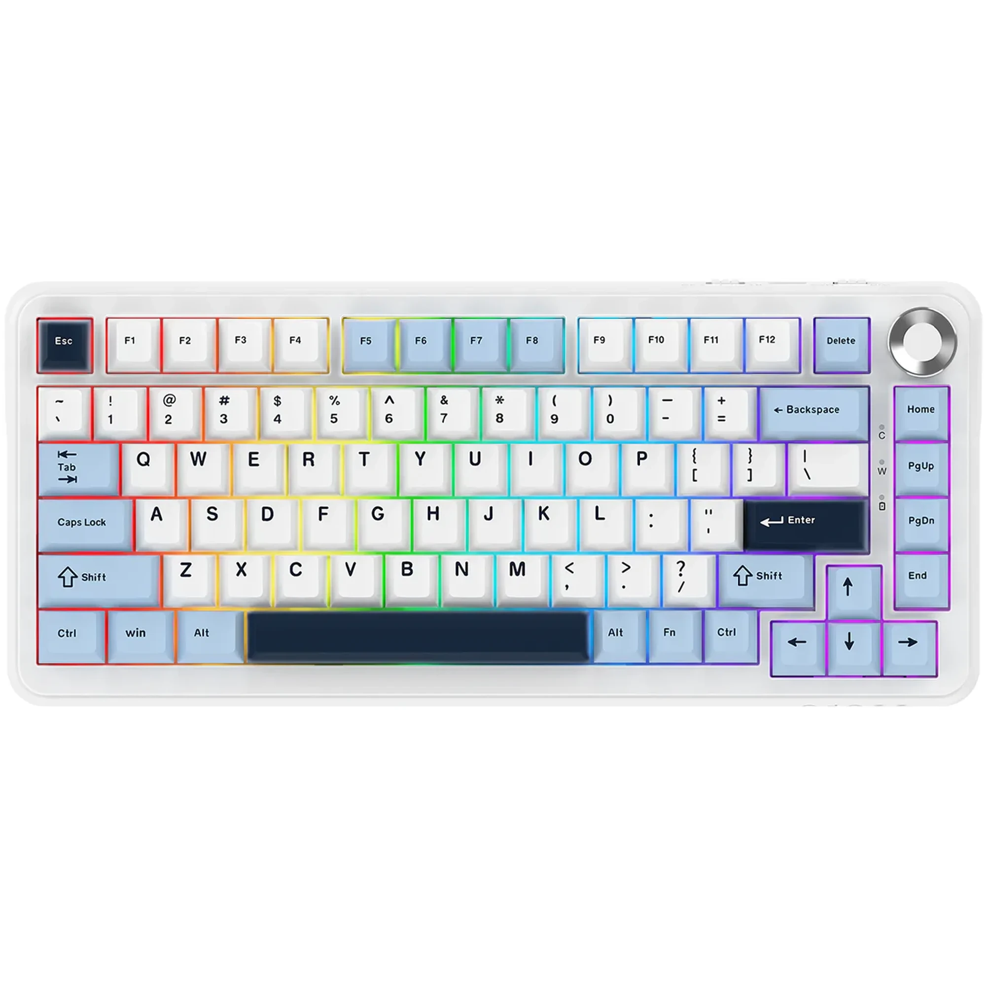 Купити Клавіатура AK820 MAX PLUS RGB Daydream Switch Wireless Blue/White/Dark (AK820MAX-DD-BWD) - фото 1