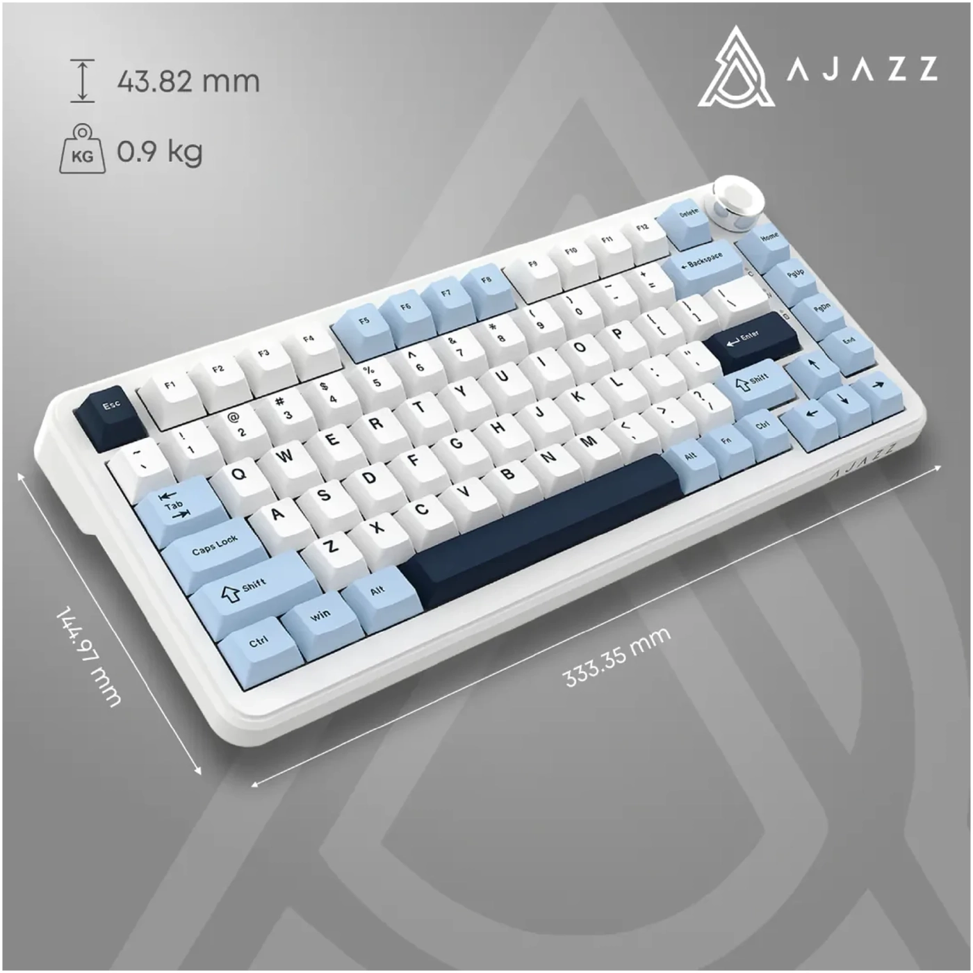 Купити Клавіатура AK820 MAX PLUS RGB Daydream Switch Wireless Blue/White/Dark (AK820MAX-DD-BWD) - фото 6