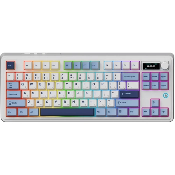 Купити Клавіатура AK870 PLUS RGB Murad Switch Wireless Blue/White/Dark (AK870-MU-BWD) - фото 1