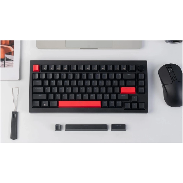 Купить Клавиатура Lemokey X4 84Key Keychron Brown QMK/VIA Hot-Swap RGB ENG/UKR USB Black (X4-H3-UA) - фото 2
