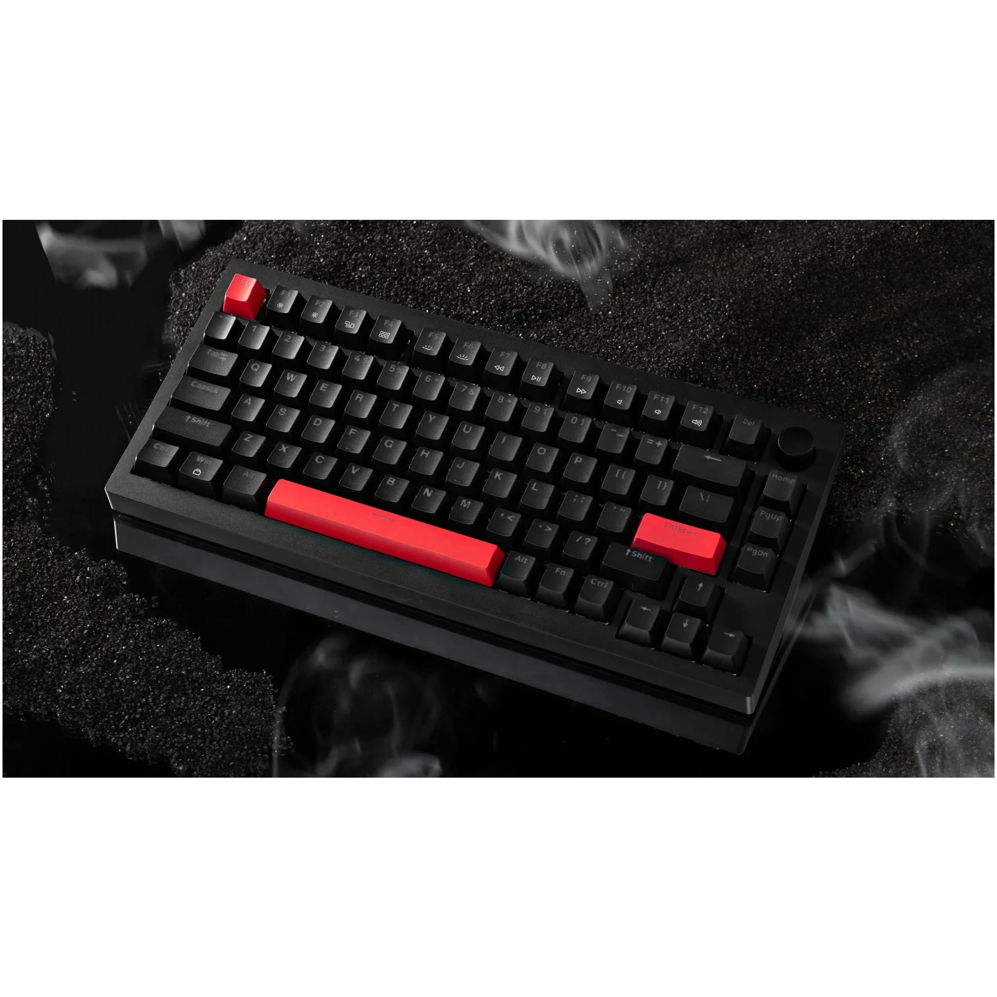 Купить Клавиатура Lemokey X4 84Key Keychron Brown QMK/VIA Hot-Swap RGB ENG/UKR USB Black (X4-H3-UA) - фото 3