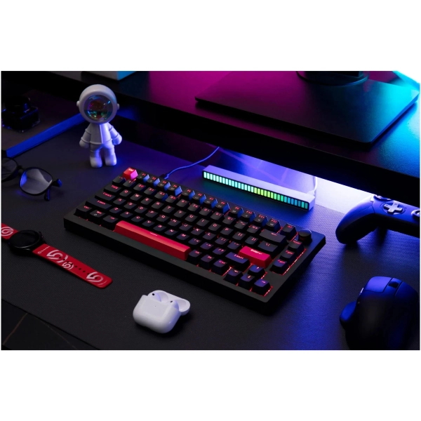 Купить Клавиатура Lemokey X4 84Key Keychron Brown QMK/VIA Hot-Swap RGB ENG/UKR USB Black (X4-H3-UA) - фото 5