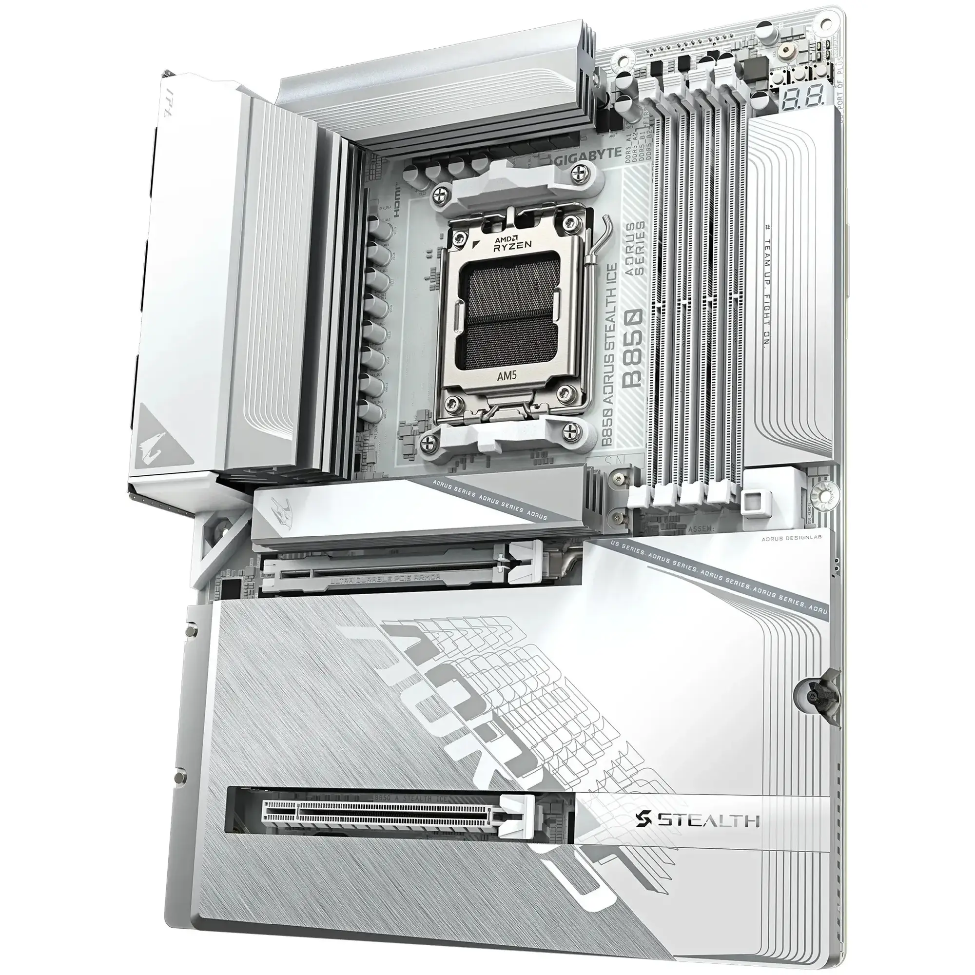 Купить Материнская плата Gigabyte B850 AORUS STEALTH ICE - фото 4