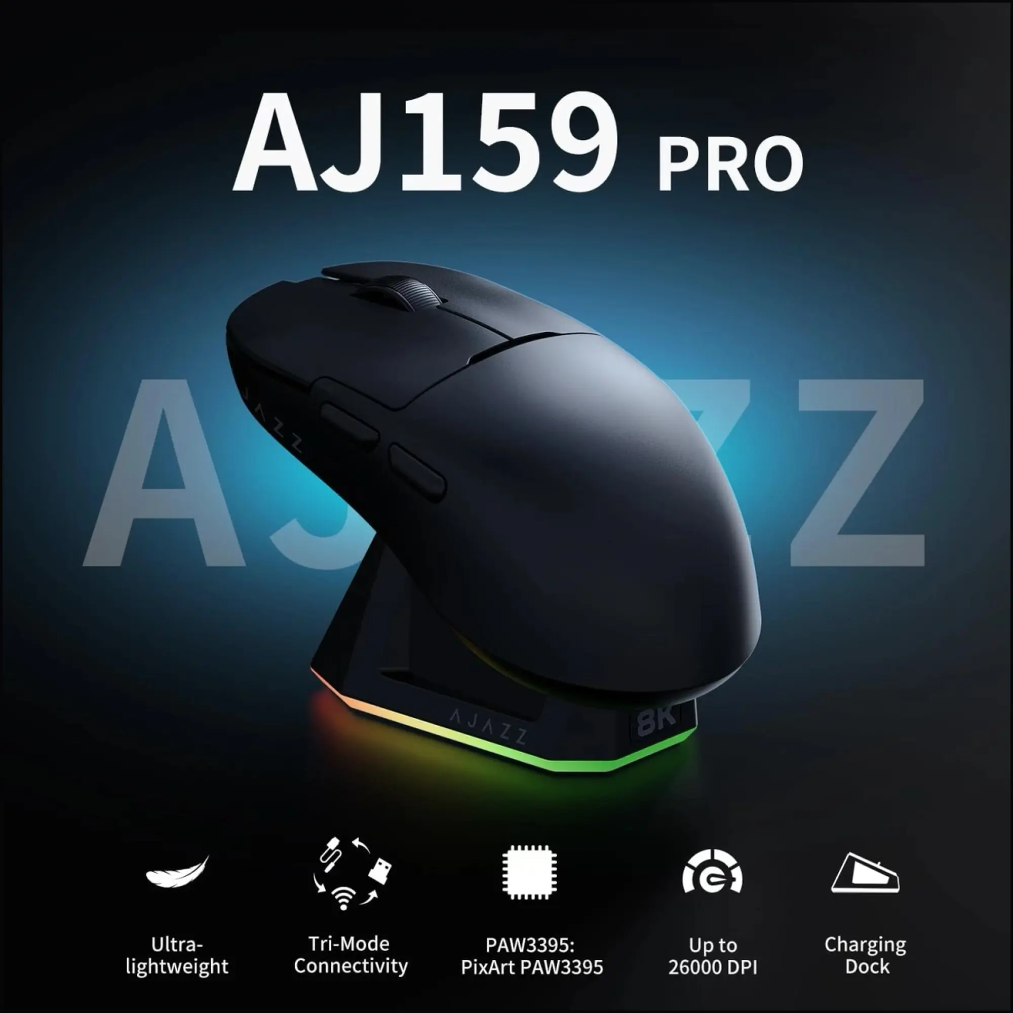 Купить Мышь Ajazz AJ159 Pro YunFeng White (AJ159-PRO-W) - фото 3