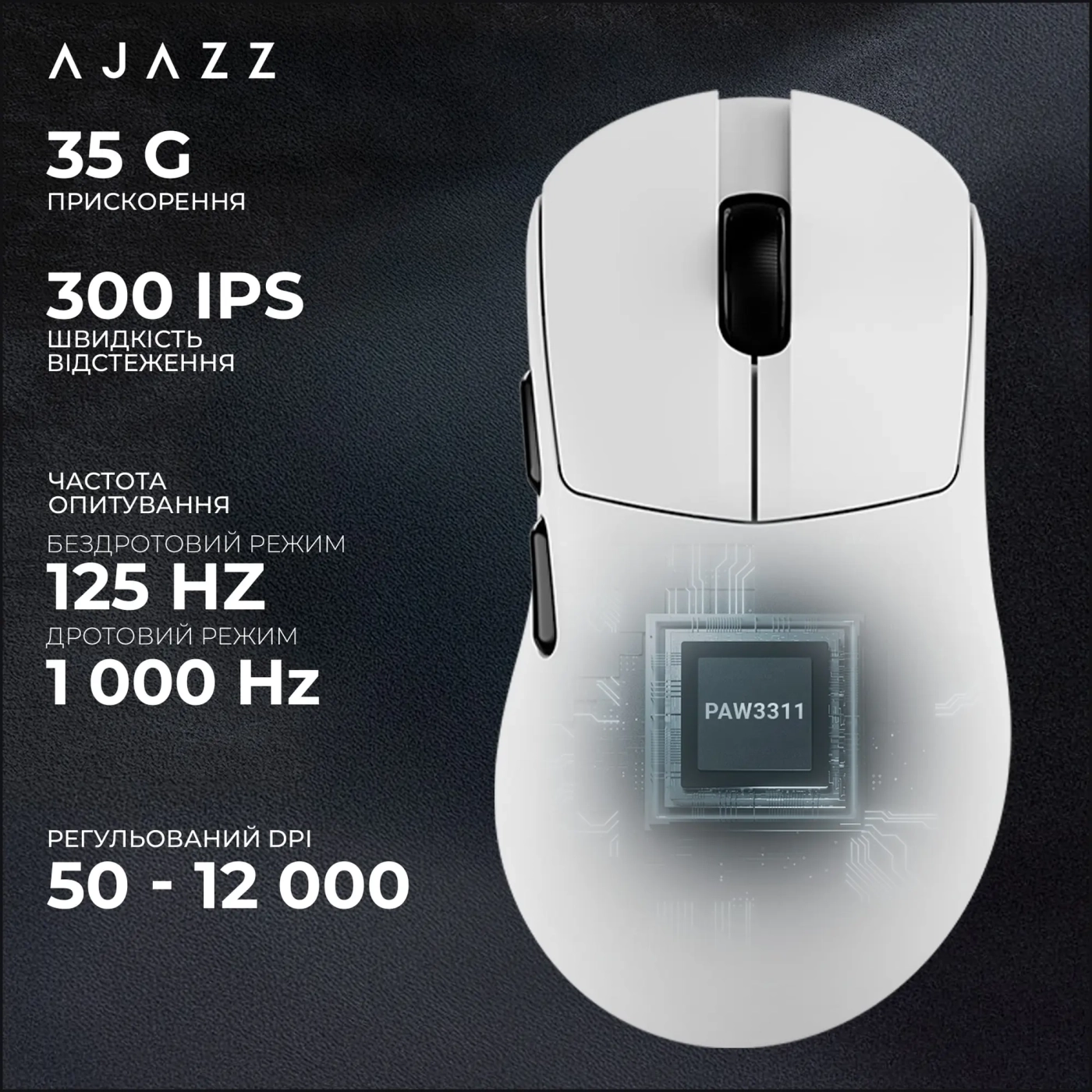 Купить Мышь Ajazz AJ179 V2 Max White (AJ179-V2-MAX-W) - фото 11