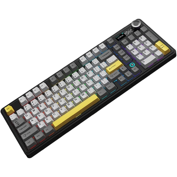 Купить Клавиатура Ajazz AK980 RGB Clear Sky Switch Wireless Black/Gray/Yellow (AK980-CS-BGY) - фото 2