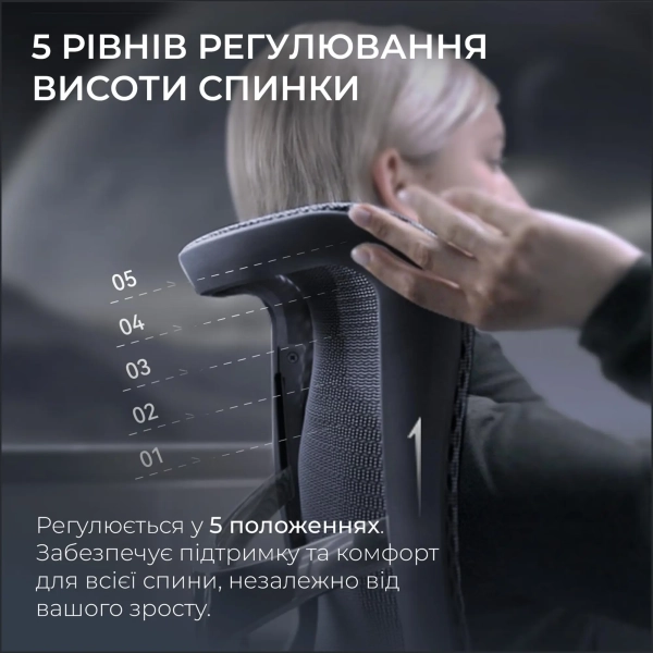 Купити Крісло офісне Sihoo DORO S300 Mesh Dark Grey (S300-M201) - фото 9