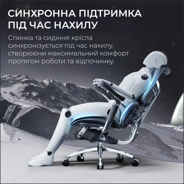 Купити Крісло офісне Sihoo DORO S300 Mesh Dark Grey (S300-M201) - фото 11