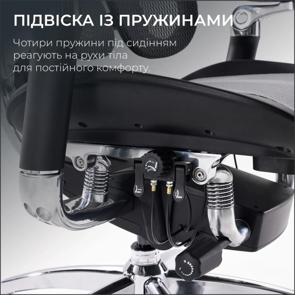 Купити Крісло офісне Sihoo DORO S300 Mesh Dark Grey (S300-M201) - фото 16