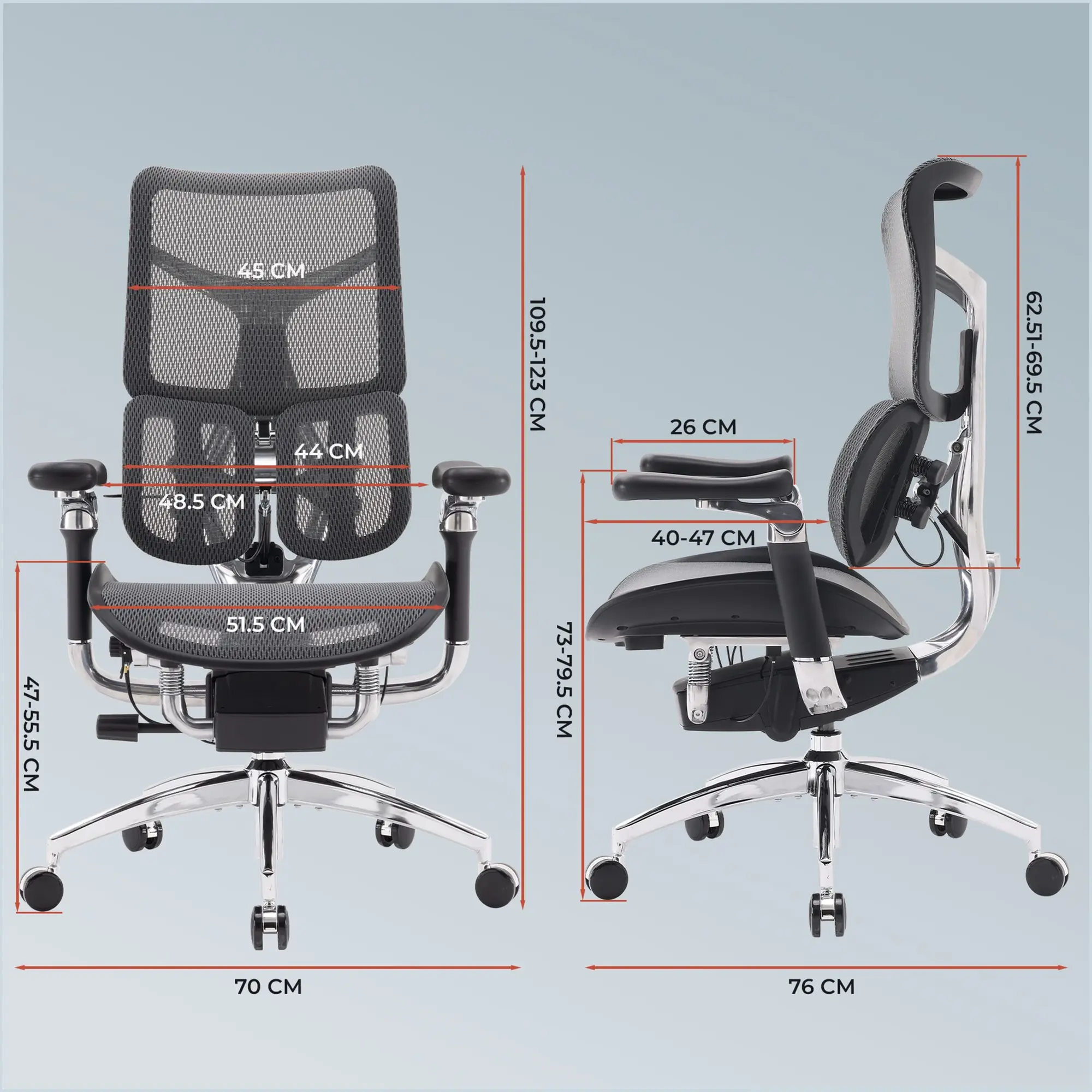 Купити Крісло офісне Sihoo DORO S300 Mesh Dark Grey (S300-M201) - фото 20