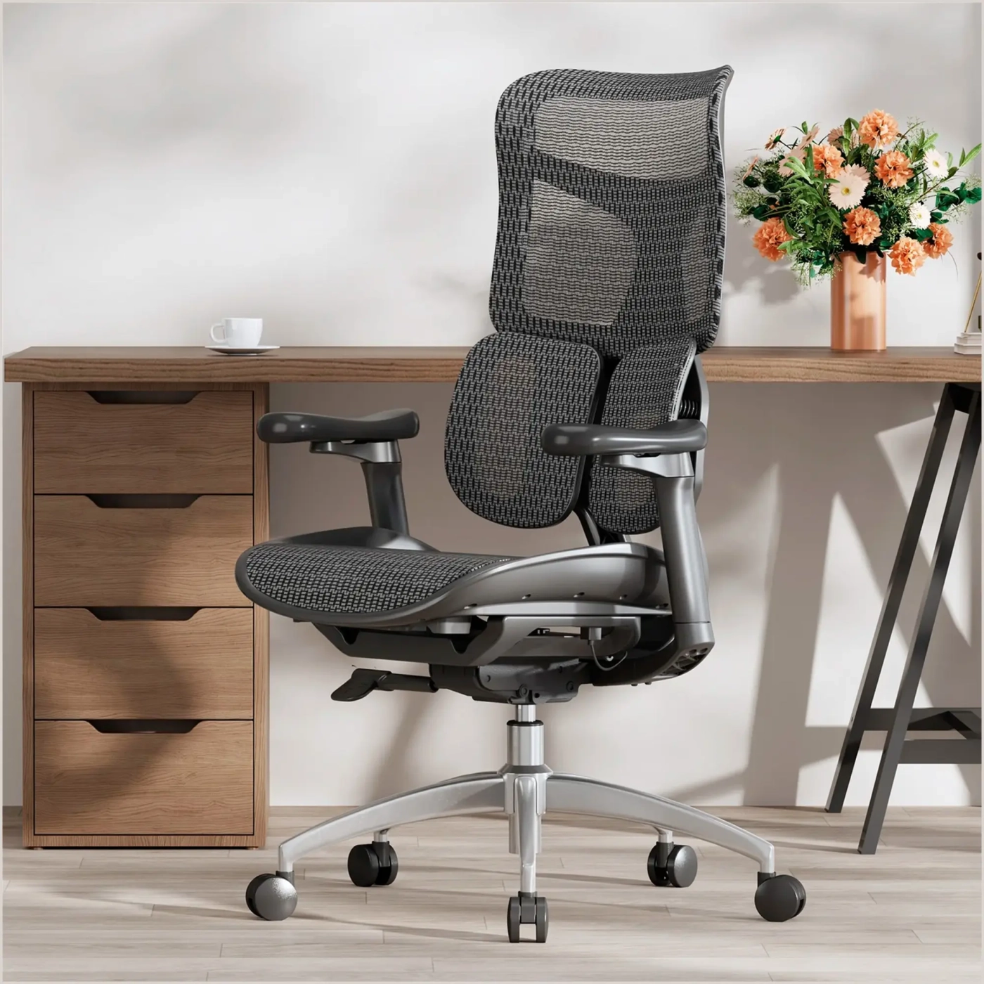 Купить Кресло офисное Sihoo DORO S100 Mesh Black (S100-M301) - фото 6
