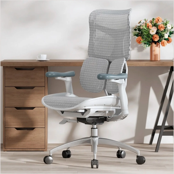 Купить Кресло офисное Sihoo DORO S100 Mesh White (S100-M302) - фото 6