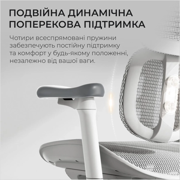 Купить Кресло офисное Sihoo DORO S100 Mesh White (S100-M302) - фото 9