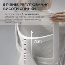 Купить Кресло офисное Sihoo DORO S100 Mesh White (S100-M302) - фото 10