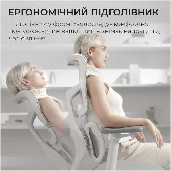 Купить Кресло офисное Sihoo DORO S100 Mesh White (S100-M302) - фото 11
