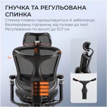 Купить Кресло офисное Sihoo DORO C300 Pro Mesh Black (DORO-C300-PRO-M101) - фото 10