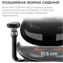 Купить Кресло офисное Sihoo DORO C300 Pro Mesh Black (DORO-C300-PRO-M101) - фото 14