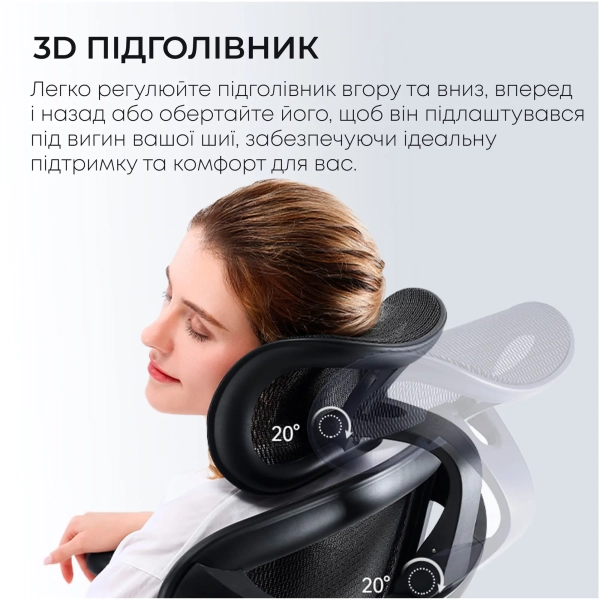 Купити Крісло офісне Sihoo DORO C300L Mesh Black (DORO-C300L-A3-101) - фото 14