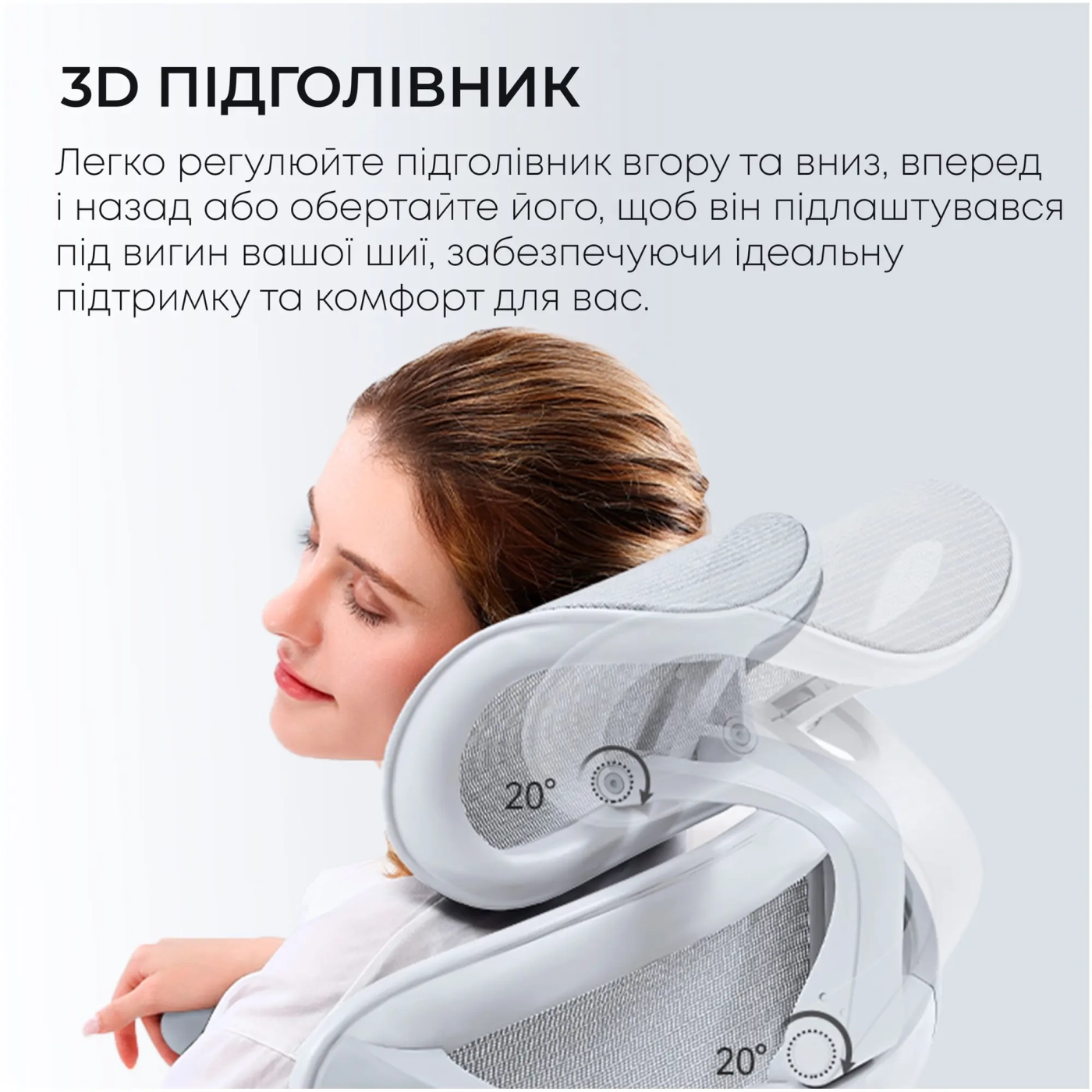 Купити Крісло офісне Sihoo DORO C300L Mesh White (DORO-C300L-A3-102) - фото 13