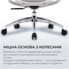 Купити Крісло офісне Sihoo DORO C300L Mesh White (DORO-C300L-A3-102) - фото 15