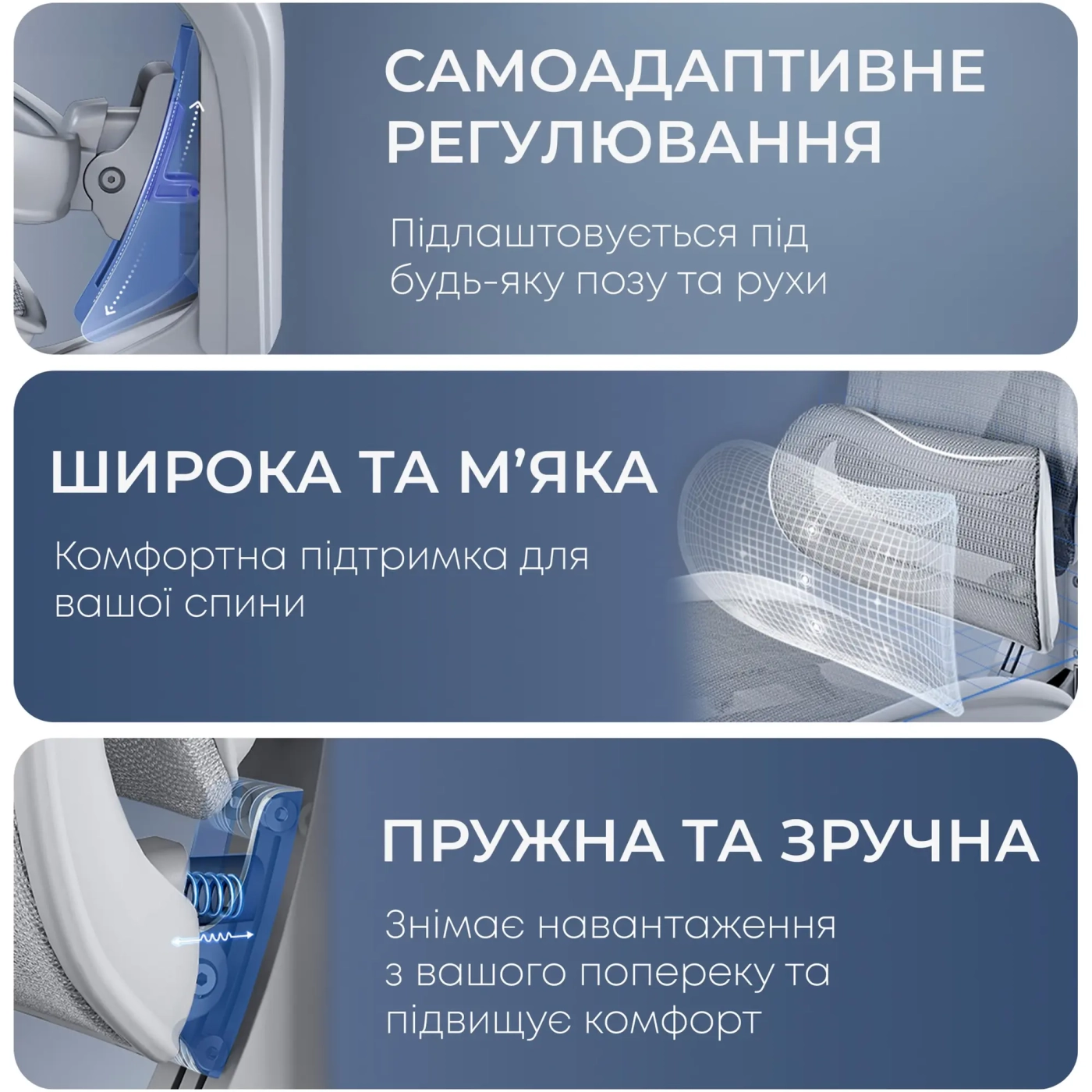 Купити Крісло офісне Sihoo DORO C300L Mesh White (DORO-C300L-A3-102) - фото 16