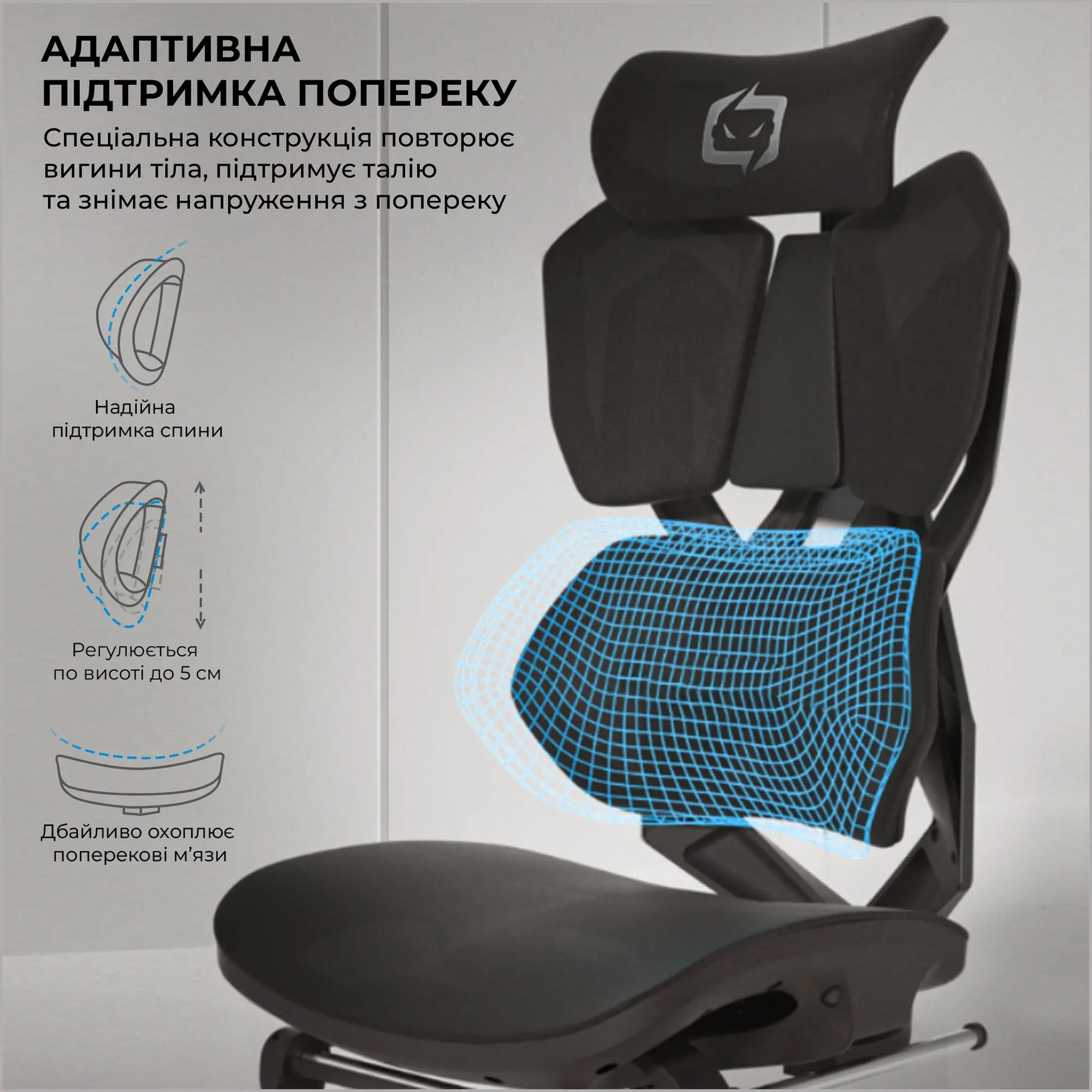 Купить Кресло для геймеров Sihoo Xallking X5C Mesh Black (X5C-301) - фото 7