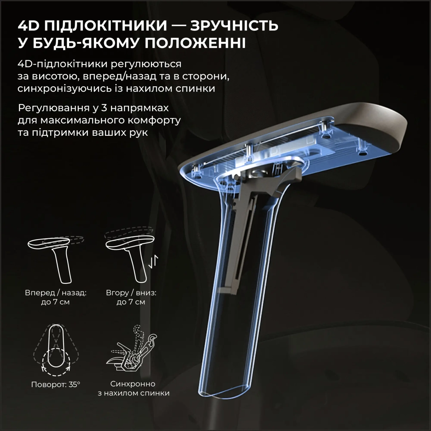 Купить Кресло для геймеров Sihoo Xallking X5C Mesh Black (X5C-301) - фото 11