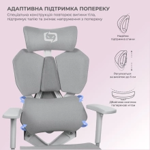 Купити Крісло офісне Sihoo Xallking X5C Mesh Grey (X5FC-N101) - фото 8