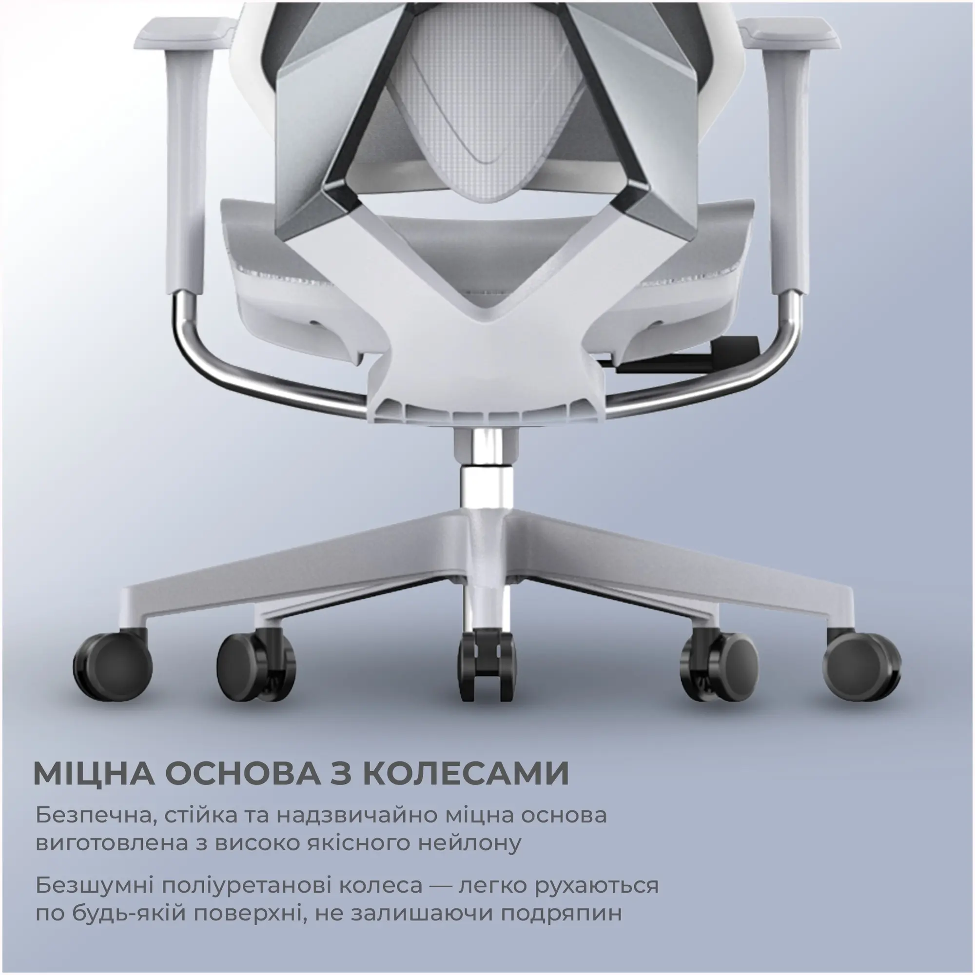 Купити Крісло офісне Sihoo Xallking X5C Mesh Grey (X5FC-N101) - фото 14