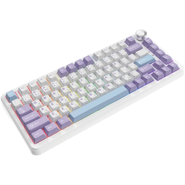 Клавиатура Ajazz AK820 MAX RGB Magnetic Switches Purple/White/Blue