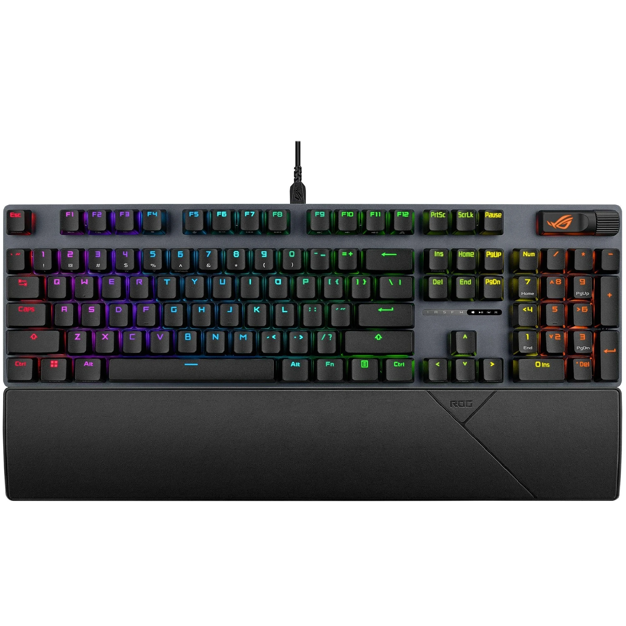 Купить Клавиатура ASUS ROG Strix Scope II X NX Snow V2 EN PBT Black (90MP03XF-BKUA20) - фото 1