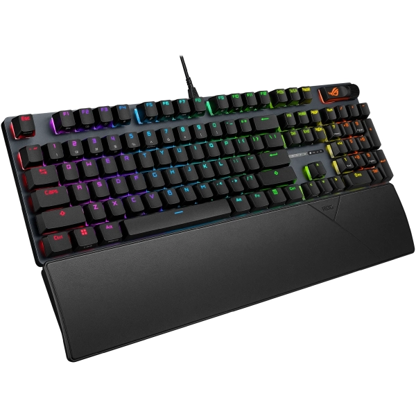 Купить Клавиатура ASUS ROG Strix Scope II X NX Snow V2 EN PBT Black (90MP03XF-BKUA20) - фото 4