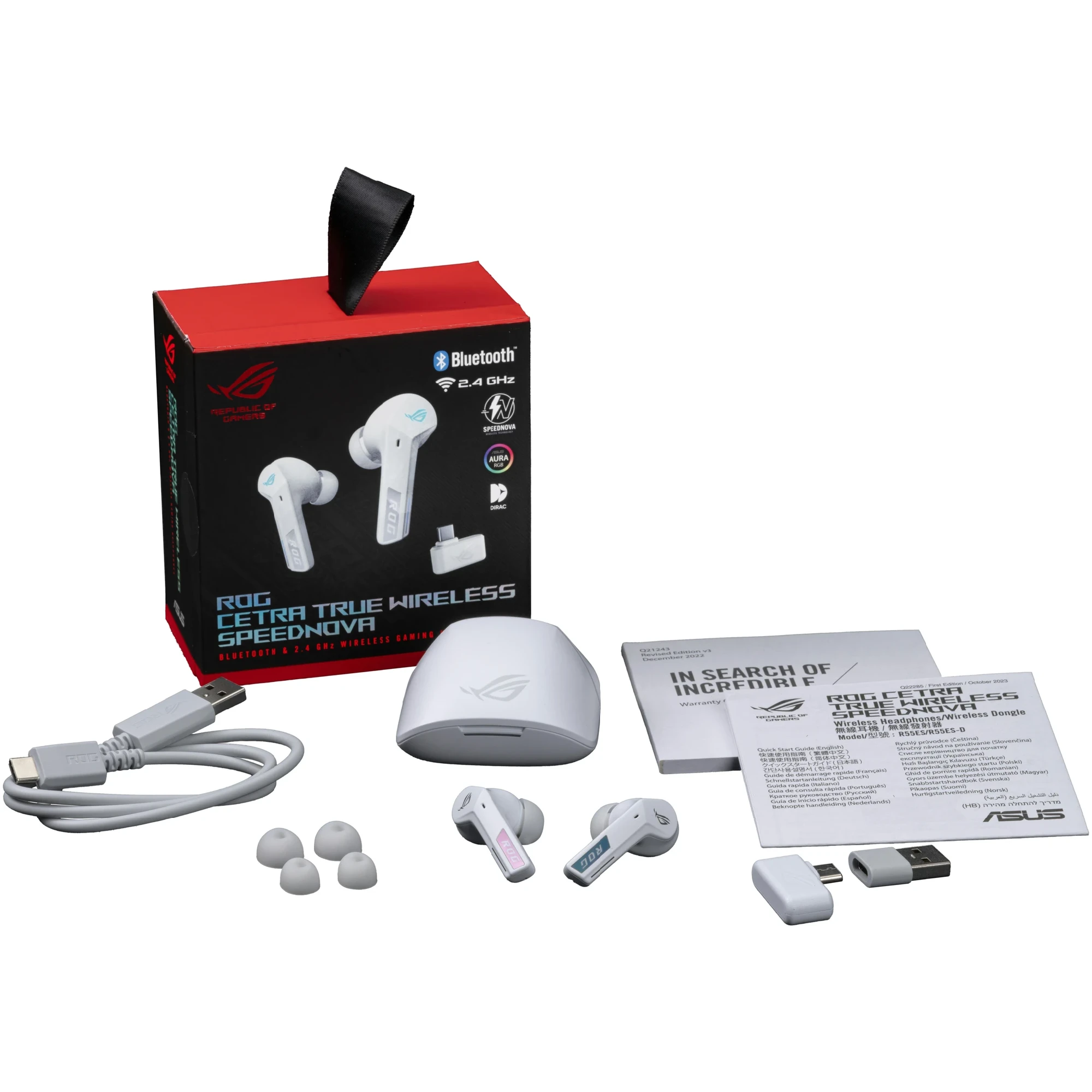 Купить Наушники ASUS ROG Cetra True Wireless SpeedNova White (90YH03Y0-BTUA10) - фото 3