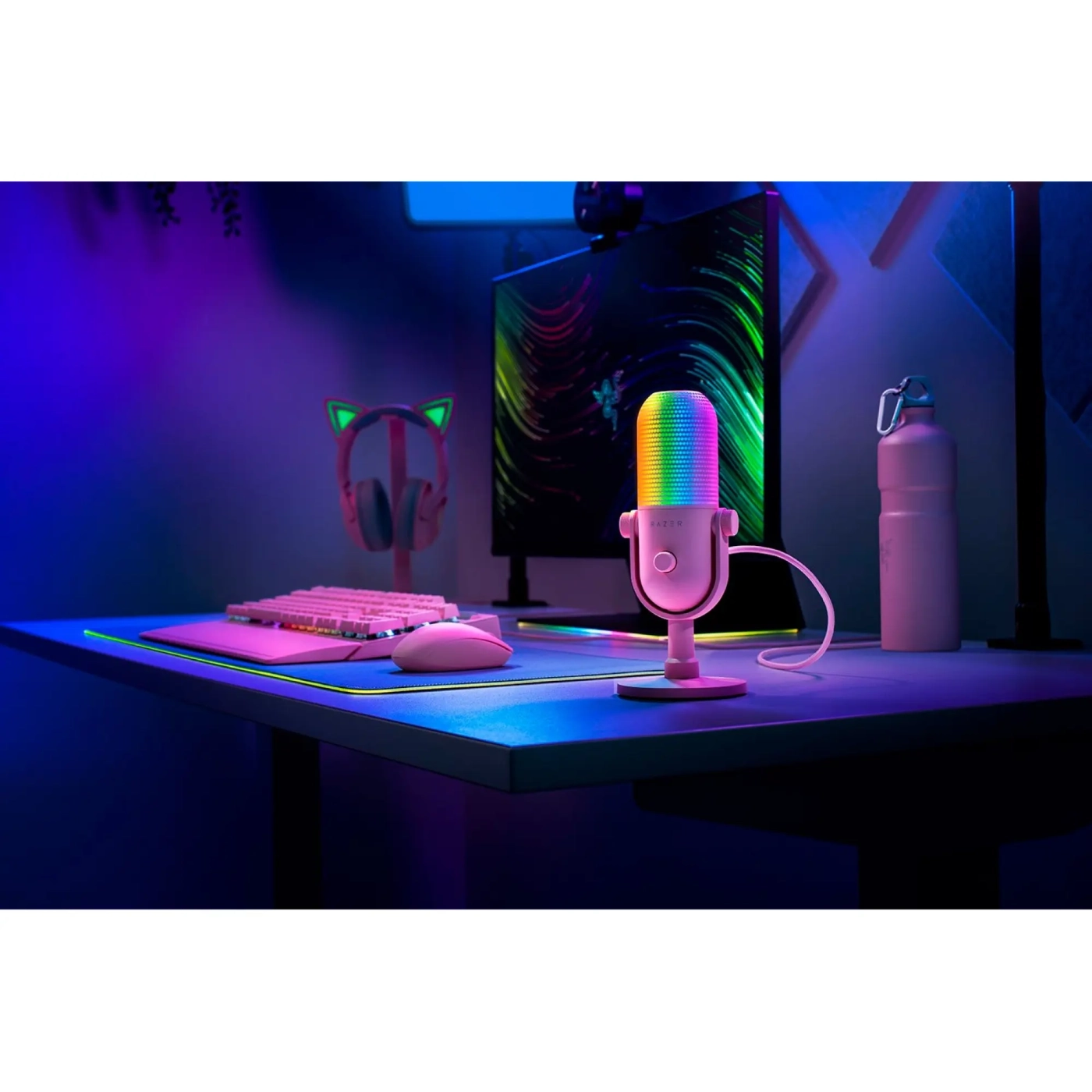 Купить Микрофон Razer Seiren V3 Chroma Quartz (RZ19-05060300-R3M1) - фото 6