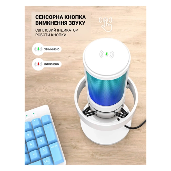 Купить Микрофон Fifine RGB Ampligame (A8W) - фото 5