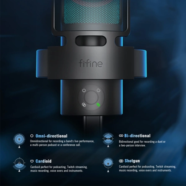 Купити Мікрофон Fifine Ampliagame A8 Plus RGB (A8 PLUS_Fifine) - фото 2