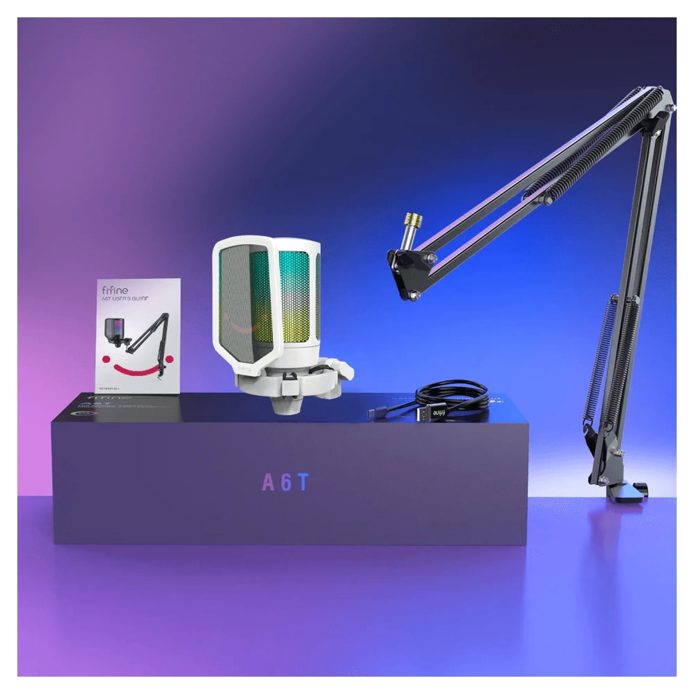 Купить Микрофон Fifine A6TW White - фото 8