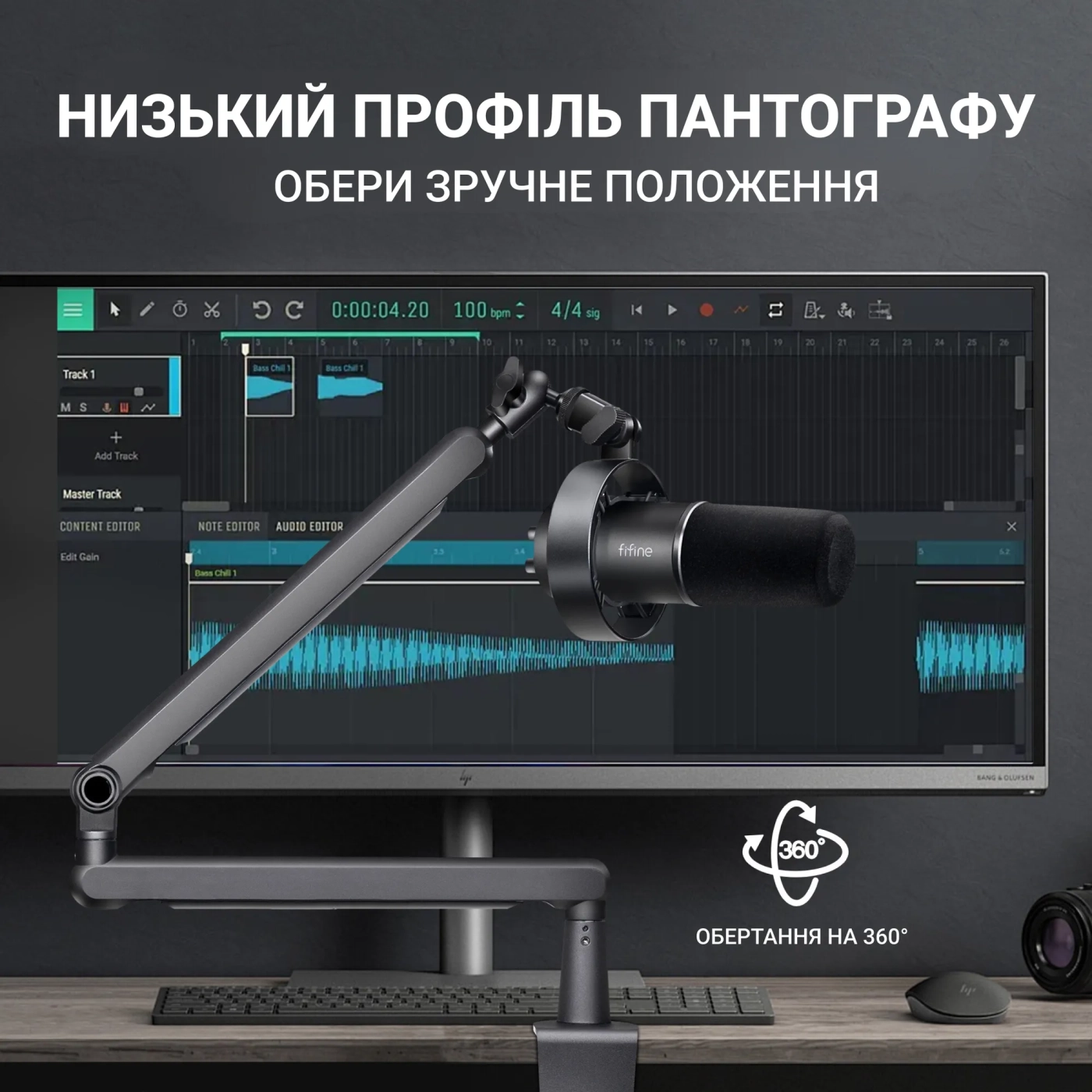 Купить Микрофон Fifine T688 Black - фото 8