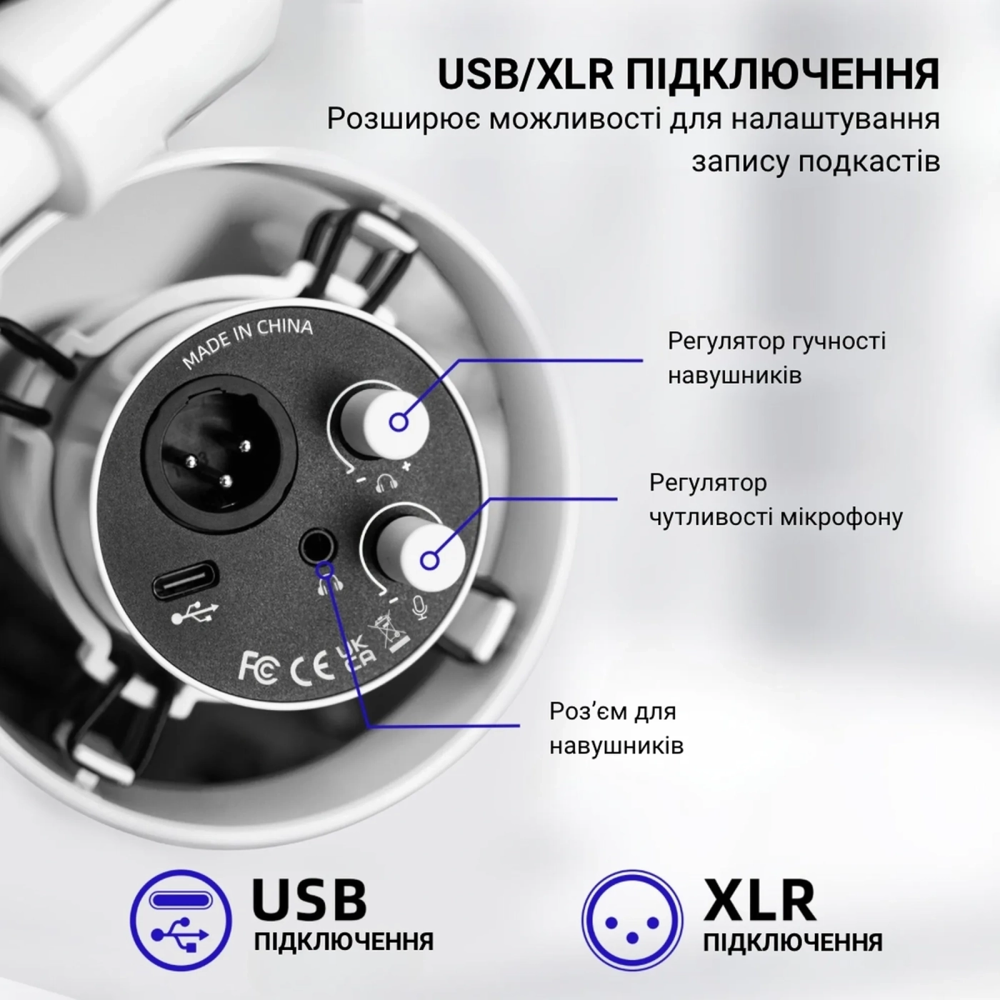 Купить Микрофон Fifine T688W White - фото 7