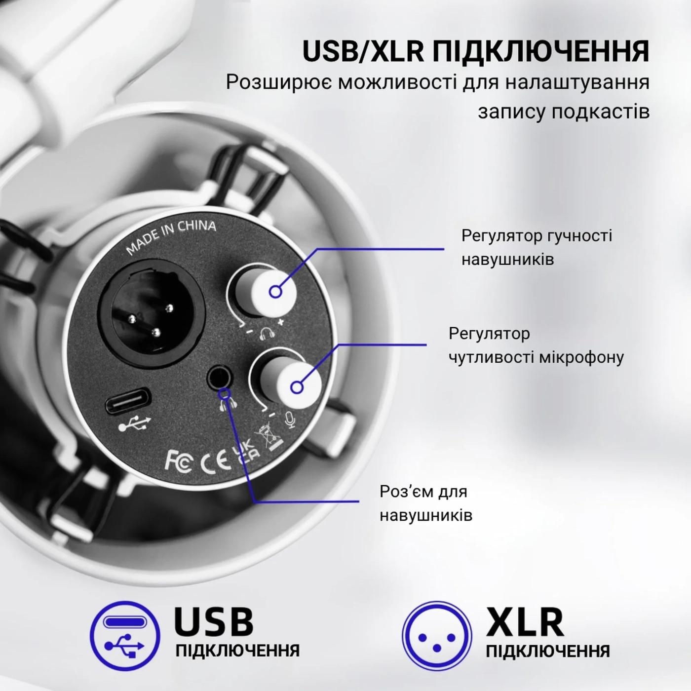Купить Микрофон Fifine T688W White - фото 7