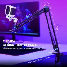 Купити Мікрофон Fifine Q6TW White (Q6TW) - фото 5