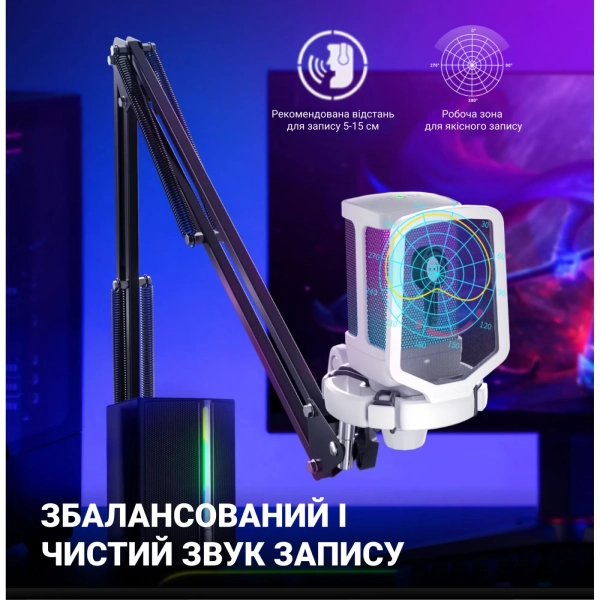 Купити Мікрофон Fifine Q6TW White (Q6TW) - фото 8