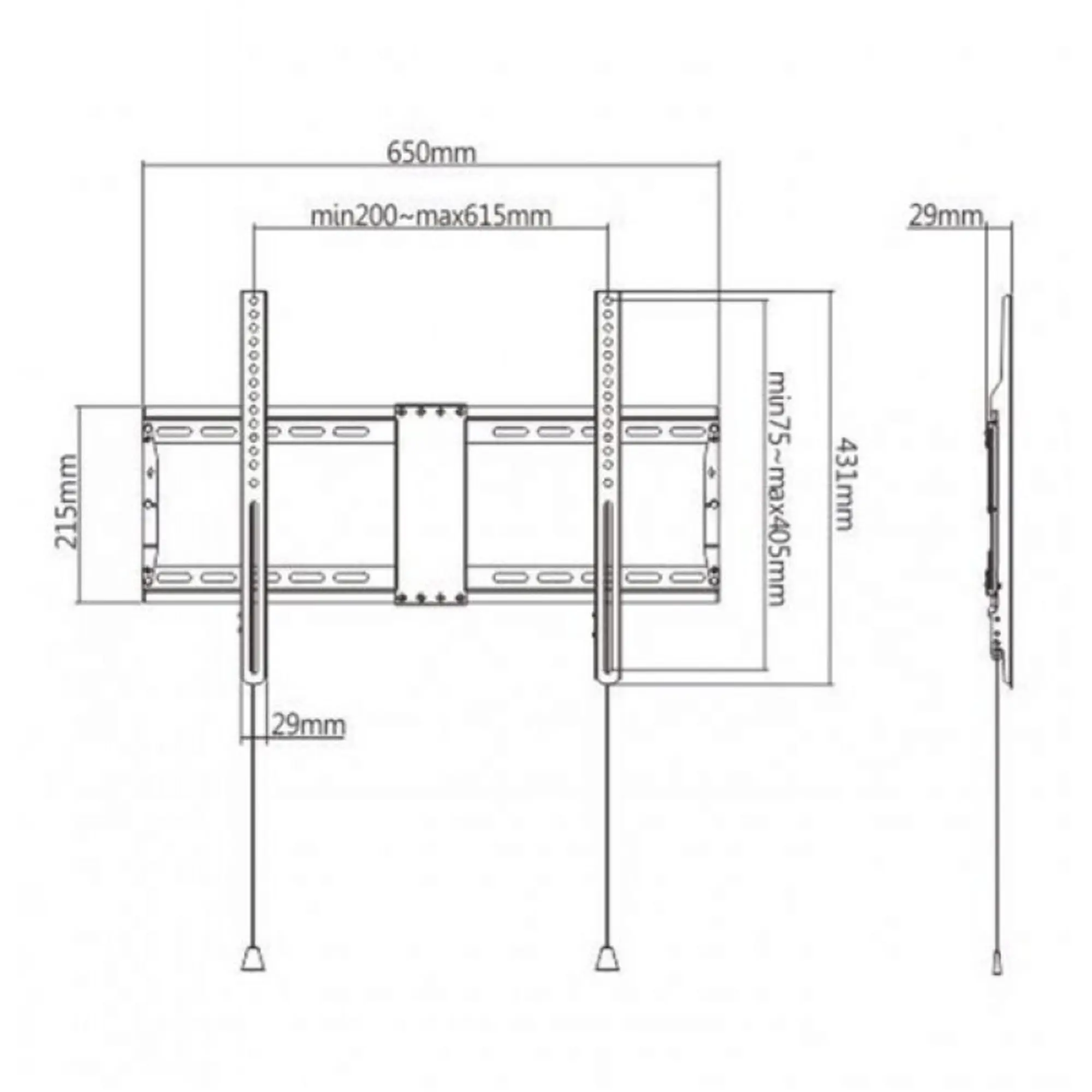 Купити Кріплення для телевізора (кронштейн) Gembird WM-80F-01 - фото 3