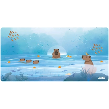 Купить Игровая поверхность 2E Capybarra L Blue (2E-PAD-L-CAPY-BLUE) - фото 1