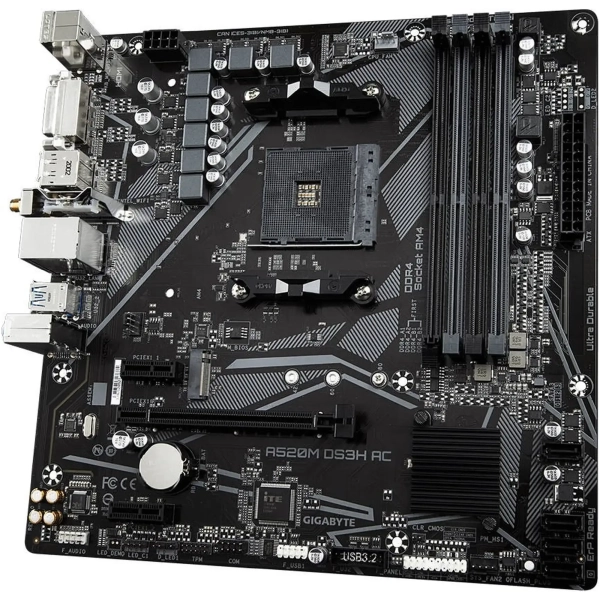 Купить Материнская плата GIGABYTE A520M DS3H AC - фото 2