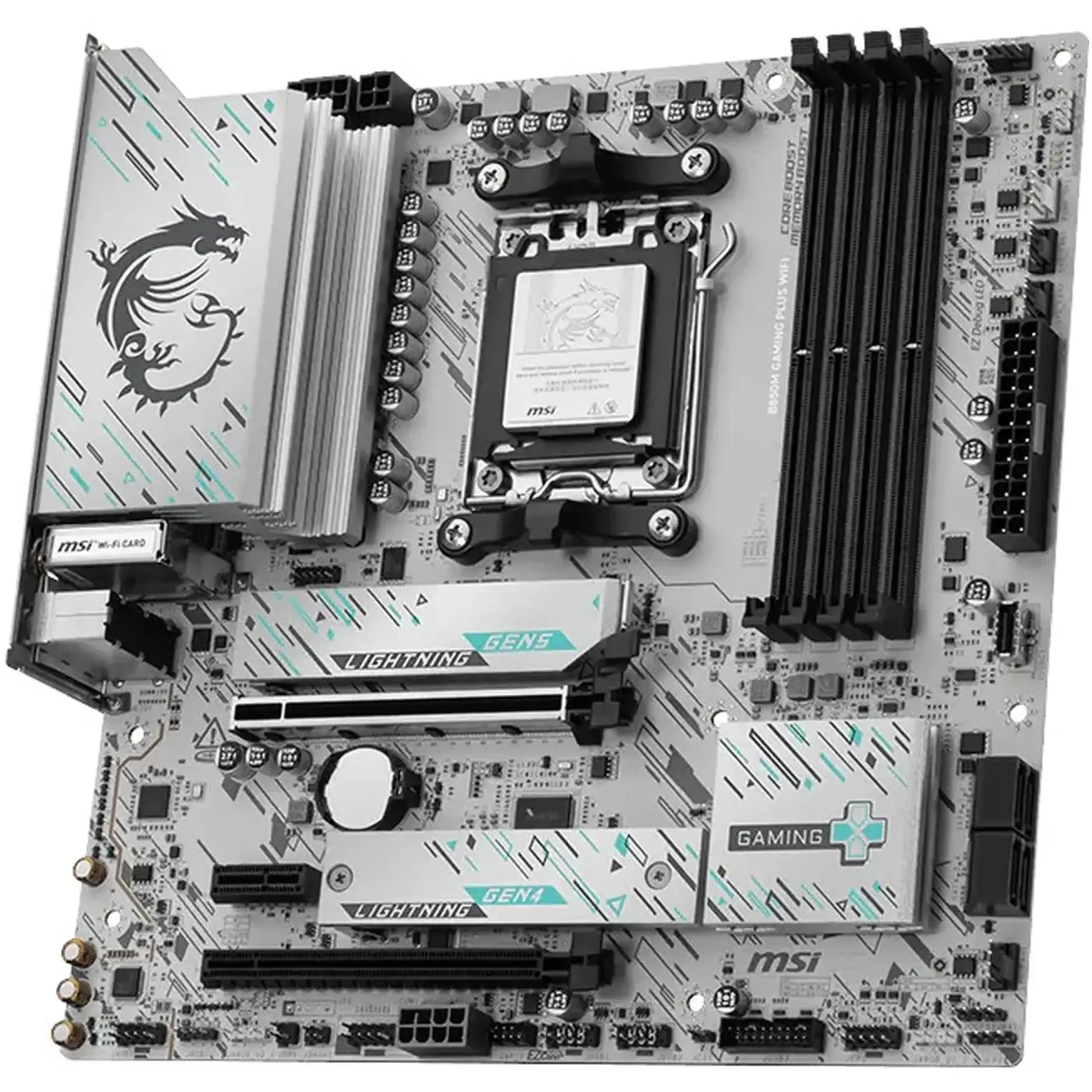 Купить Материнская плата MSI B850M GAMING PLUS WIFI (sAM5, AMD B850, DDR5, mATX) - фото 3