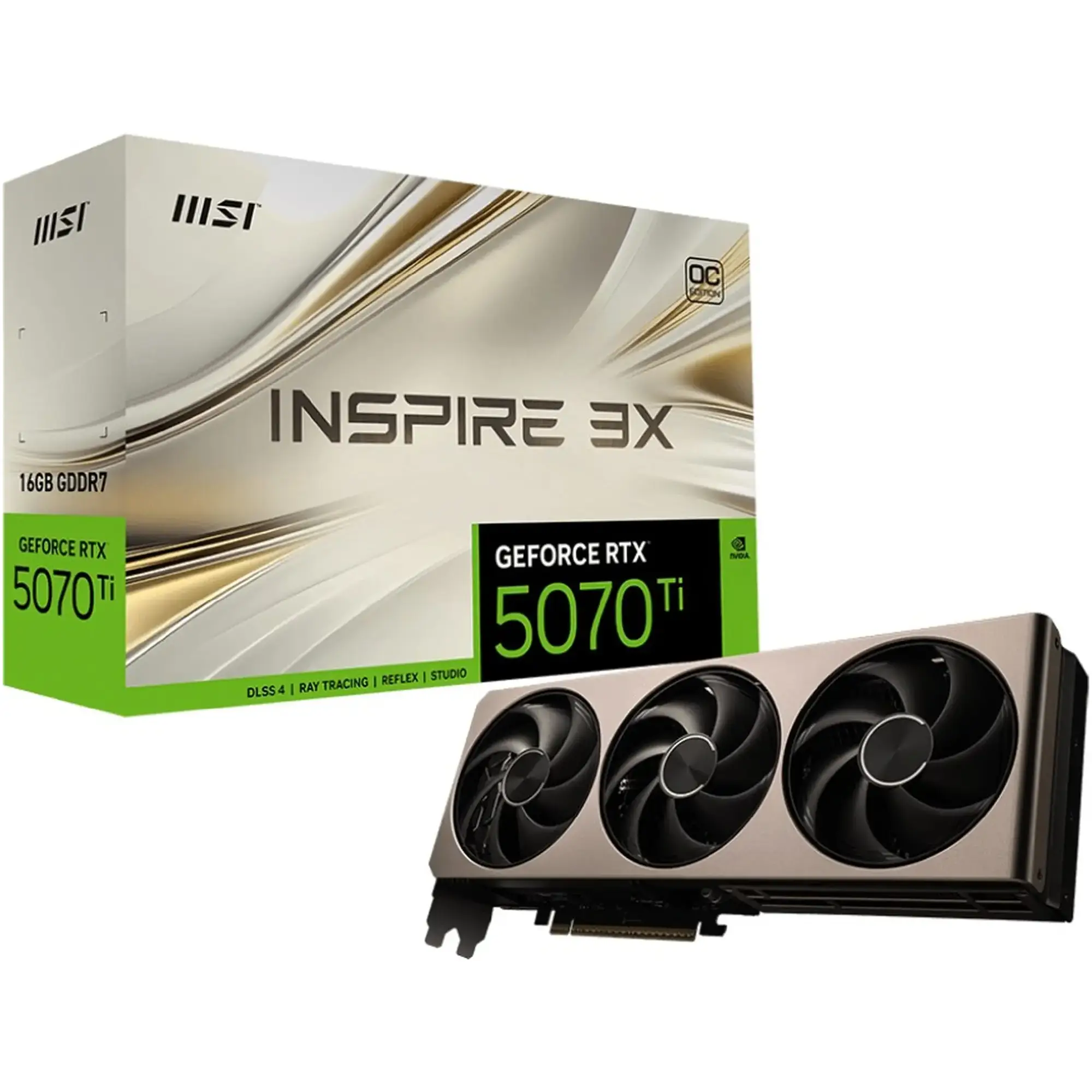 Купити Відеокарта MSI Nvidia GeForce RTX 5070 Ti INSPIRE 3X OC 16G (G507T-16I3C) - фото 7