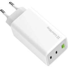 Купити Зарядний пристрій ColorWay GaN Mini 100W 1xUSB-A, 2xUSB-C Fast Charging White (CW-CHS061PD-WT) - фото 4