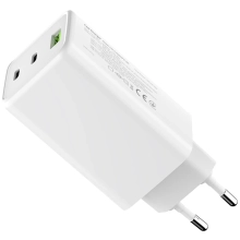 Купити Зарядний пристрій ColorWay GaN Mini 100W 1xUSB-A, 2xUSB-C Fast Charging White (CW-CHS061PD-WT) - фото 5