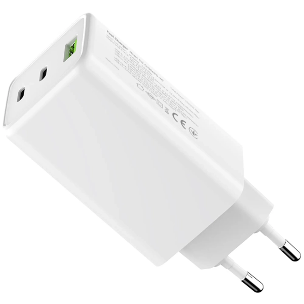 Купити Зарядний пристрій ColorWay GaN Mini 100W 1xUSB-A, 2xUSB-C Fast Charging White (CW-CHS061PD-WT) - фото 5